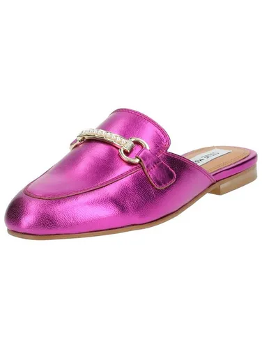 STEVE MADDEN Pantoletten aus Leder im Metallic-Look - Moderne Pantoletten von Steve Madden mit gepolsterter Decksohle. Hochwertiges Leder sorgt für einen stylishen Auftritt und hohen Tragekomfort. Ideal für warme Sommertage!