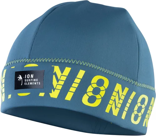 ION NEO LOGO Neopren Mütze 2025 - atlantic blue, Größe M - Neoprenmütze für optimalen Kälteschutz und Windabwehr, ideal für Wassersportler, die keine Kompromisse bei Komfort und Stil eingehen wollen.