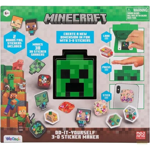 Minecraft 3D Sticker Maker - Basteln mit Spaß! Erstelle deine eigenen 3D-Minecraft-Sticker für kreative Projekte und personalisiere deine Welt.