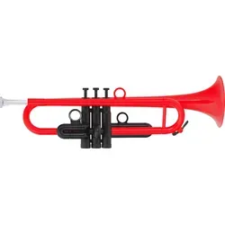 Classic Cantabile PTP-10RD MardiBrass Bb-Trompete in Rot - Blechblasinstrumente, extrem leicht und wetterfest, ideal für Einsteiger und Outdoor-Events, inklusive Hülle und Zubehör.