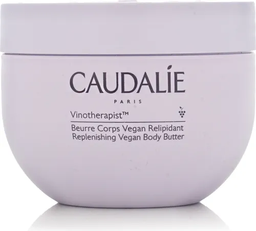CAUDALIE Vinotherapist Vegane Rückfettende Body Butter 250 ml - Körperbutter für intensive 24h-Nahrung, lindert Juckreiz und macht empfindliche Haut geschmeidig. Ideal für trockene und zu Atopie neigende Haut.
