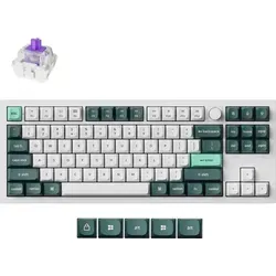 Keychron Q3 HE Kabellose Mechanische Tastatur - Kabellose 80% TKL-Tastatur mit RGB-LEDs und Gateron Double-Rail Magnetic Nebula Switches. Bietet anpassbare Auslösepunkte und ein robustes Aluminiumgehäuse für ein individuelles Tipperlebnis.