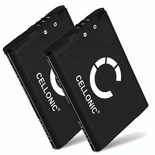CELLONIC 2X Akku für Spielekonsole Kompatibel mit Nintendo 3DS, 2DS, Switch Pro Controller, CTR-003 - (1300mAh, 3.7V)