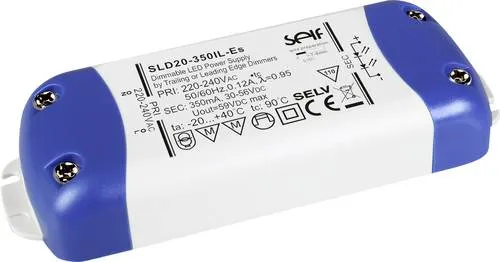 Self Electronics SLD30-700IL-ES LED-Treiber 30.8 W - Lampenzubehör mit Überlastschutz und dimmbar, ideal für eine energieeffiziente Innenbeleuchtung.