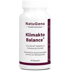 NatuGena Klimakto Balance Vegan 90 St - Arzneimittel für Frauen in der Menopause, unterstützt das hormonelle Gleichgewicht und ist zu 100% vegan.