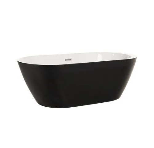 HOME DELUXE Freistehende Badewanne CODO Black Edition - Sanitäranlagen & Zubehör, ergonomisch geformte Acrylwanne mit einfacher Installation und flexibler Abwasseranschluss für entspannende Badeerlebnisse.