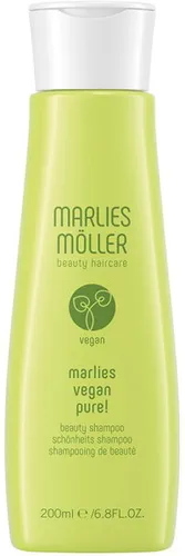 Marlies Möller Vegan Pure! Beauty Shampoo 200 ml - Veganes Shampoo für kräftiges, gesundes Haar, ohne Silikone oder Sulfate – ideal für eine natürliche Pflege und extra Sprungkraft.