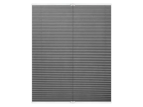 Lichtblick Plissee Klemmfix hellgrau 75 x 130 cm - ohne Bohren - Plissee für Fenster, blickdicht und lichtdurchlässig, einfach ohne Bohren zu montieren - ideal für eine verbesserte Raumakustik.