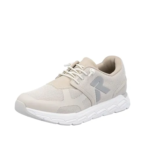 Rieker Damen Preston M9000 Sneaker Low - Beige, 38 EU - Damen-Sneaker mit herausnehmbarer Einlegesohle für individuellen Komfort und optimale Passform.