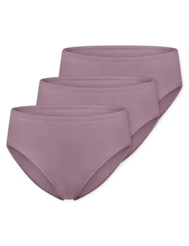 Schiesser Slip Essentials (3-St) Unterhose, Basic Slip lila 44 - Hochwertige Basic Slips in lila, bestehend aus einer bequemen Baumwolle-Elasthan-Mischung. Ideal für den täglichen Gebrauch und pflegeleicht bei 40 Grad Maschinenwäsche.