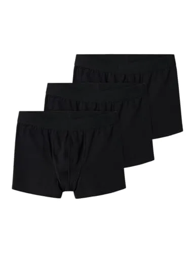 NAME IT Jungen Nkmboxer 3p Noos Boxershorts, Black/Detail:icon In Waistband, 92 EU