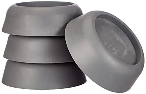 WENKO Vibrationsdämpfer 4er Set - 4er Set, Thermoplast, 4.5 x 2 x 4.5 cm, Grau