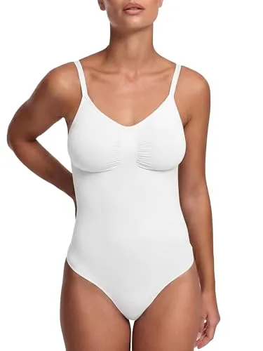 cfab (creamy fabrics) Miederbody Bodysuit Sculpting Shapewear in Weiß, Größe S - Figurformender Miederbody aus elastischem Material, ideal für einen modernen Look. Perfekt für den Alltag, sorgt für eine optimale Passform und angenehmen Tragekomfort.