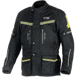 GMS Terra Eco Motorrad Textiljacke 2XL - Nachhaltige Motorradjacke aus 65% recyceltem Polyester und 35% Bio-Baumwolle, wasserdicht und atmungsaktiv dank GERMATEX® Klima-Membrane. Ideal für umweltbewusste Biker.