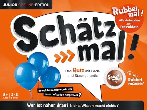 Schätz mal! Junior Offline-Edition: Rubbel die Antwort frei | mit cooler Münze | kein Internet nötig