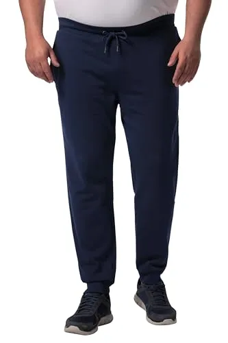 Men Plus Herren große Größen Jogginghose Bauchfit L-8XL Modern Fit Navy blau 6XL - Bequeme Jogginghose in speziellen Größen bis 8XL. Ideal für einen modernen Look mit elastischem Bund und optimalem Tragekomfort. Perfekt für Freizeit und Sport! Die Hose bietet eine komfortable Passform unter dem Bauch und ist vielseitig kombinierbar.
