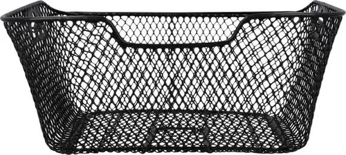 Fischer Bike Gepäcksysteme Korb engmaschig hinten - Praktischer Fahrradkorb aus robustem Metall, ideal für den sicheren Transport von Einkäufen. Maße: 420 mm breit, 310 mm lang, 200 mm hoch.