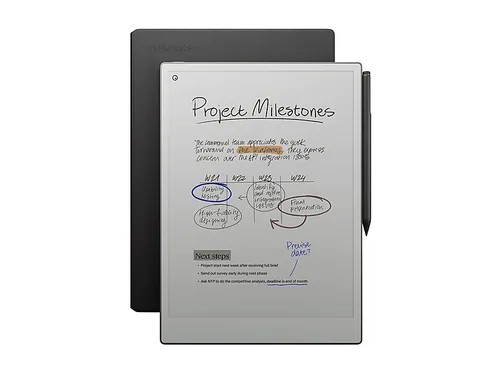 reMarkable RM83C-1005NW PaperPro + MarkerPlus BookFolio Pro, Schwarz - Tablet-PC-Zubehör für ein einzigartiges, papierähnliches Schreiberlebnis mit dem reMarkable Paper Pro. Inklusive Marker Plus und hochwertigem Book Folio für sicheren Transport und stilvolle Aufbewahrung.