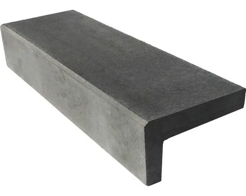 Beton Winkelstufe grau 110 cm x 32 cm x 18 cm