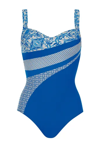 Sunflair Badeanzug Basic - Schnelltrocknend in Blau (Gr. 44) - Bademode mit eingearbeiteten Softschalen für optimalen Komfort. Verstellbare Träger und schnelltrocknendes Material machen ihn perfekt für den Strand.