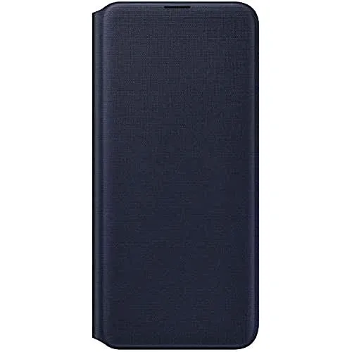 Samsung Wallet Cover für Galaxy A20e - Elegante Klapphülle in Schwarz - Klapphülle für Galaxy A20e mit integriertem Visitenkarteneinschub. Bietet optimalen Schutz vor Staub und Kratzern und aktiviert das Display beim Öffnen.