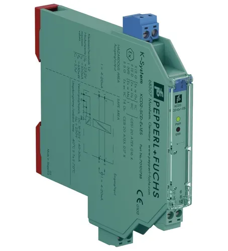Pepperl+Fuchs KCD2-SCD-Ex1.ES SMART-Ausgangstreiber - Messtechnik-Leistungsverstärker mit galvanischer Trennung zwischen Eingang und Ausgang, ideal für sichere Signalübertragung in industriellen Anwendungen.