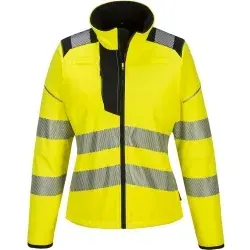 PORTWEST® Damen Warnschutz Softshelljacke PW381 PW3, gelb/schwarz PW381 , 1 Stück, Größe: M