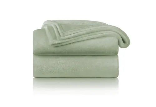 Wohndecke Kuschelige Fleecedecke, Oeko-Tex zertifizierte Decke, Blumtal