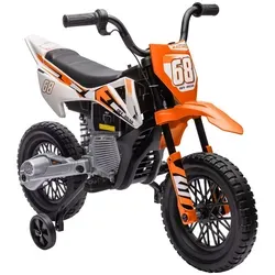AIYAPLAY Kinder Elektro-Motorrad 12V - Elektrofahrzeuge mit abnehmbaren Trainingsrädern und Geschwindigkeitskontrolle von 2,4-5 km/h, ideal für Anfänger von 3-6 Jahren.