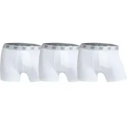 CR7 Cristiano Ronaldo 3P Men Trunk Weiß Baumwolle Large Herren - Herrenunterhosen - Bequeme Boxershorts aus 95% Baumwolle und 5% Elasthan für perfekte Passform und hohen Tragekomfort - ideal für Alltag und Sport.