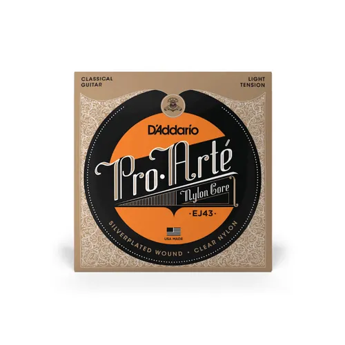 D'ADDARIO EJ43-3D Pro-Arte Nylon Classical Guitar Strings, Light Tension, 3 Sets