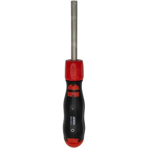 Würth Ratschen-Magazin Schraubendreher Holz/Bau – 13-teilig - Schraubenzieher mit leistungsstarker Ratschenfunktion für zügiges Arbeiten, ergonomischer Griff und ausziehbares Magazin für 12 Bits, ideal für Holzverarbeitung und Bauwesen.