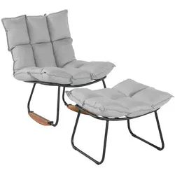 SCHÖNER WOHNEN-Kollektion Gartenstuhl Leska 2tlg. Aluminium Grau - Gartenstühle aus widerstandsfähigem Aluminium, ideal für stilvolle und langlebige Outdoor-Möbel.