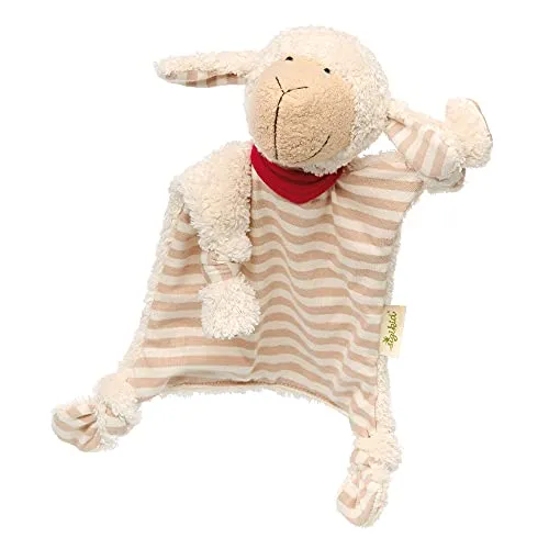 Sigikid Schnuffeltuch Natural Stripes - Stilltuch aus 100% kbA Baumwolle und Schafschurwolle, ideal für die sanfte Beruhigung Ihres Babys – perfekt ab der Geburt.
