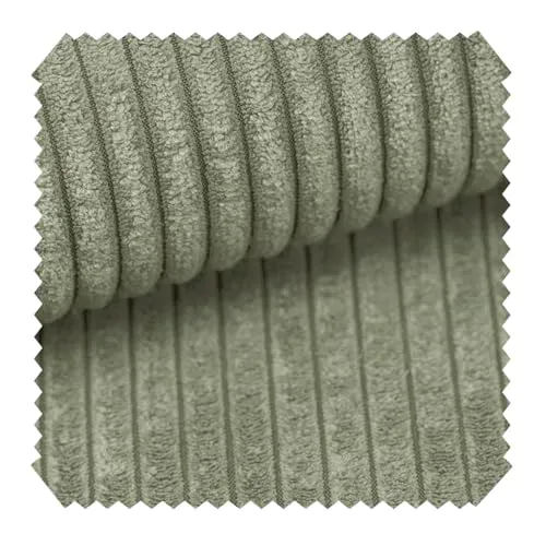 novely® PORTO - Polsterstoff in Breitcord-Optik - Ultraweicher Möbelstoff - Pflegeleichte Meterware 1 lfm | Farbe: 47 Pastellgrün