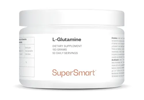 L-Glutamin 150 g - Unterstützt die sportliche Erholung - Trägt zur Proteinsynthese und zur Erneuerung der Muskelmasse bei - Höchste und kontrollierte Qualität - Vegan- Supersmart