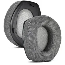 Ohrpolster für Sennheiser HDR RS 165/175/185/195 - Schwarz - Bequeme Ohrpolster für Sennheiser-Kopfhörer mit atmungsaktiver Leinenoberfläche und Memory-Schaum für optimalen Komfort. Einfache Montage ohne Werkzeug, ideal für langen Hörgenuss.