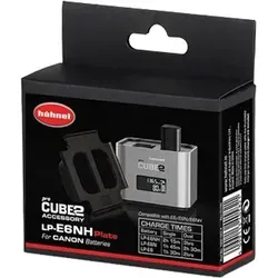 Hahnel ProCube2 - Ladegerät für Canon LP-E6 LP-E6N LP-E6NH, lädt 2 Akkus gleichzeitig und ist leicht austauschbar
