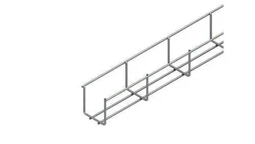 Niedax Gitterrinne GR 60.060 E3 3 - U-förmige Mini-Gitterrinne nach DIN EN 61537, aus robustem Edelstahl, punktgeschweißt. Ideal für die sichere Kabelführung mit einem nutzbaren Querschnitt von 2438 mm².