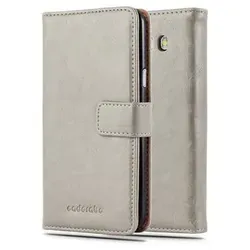 Cadorabo Hülle für Samsung Galaxy J7 2016 Schutzhülle in Braun Handyhülle Book Tasche Case Etui Luxury