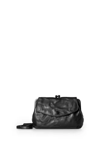 Aunts & Uncles Grandma's Luxury Club Mrs. Madeline Umhängetasche schwarz - Elegante Handtasche aus fein genarbtem Rindsleder in schwarz, ideal für stilbewusste Frauen, die Wert auf Qualität legen.