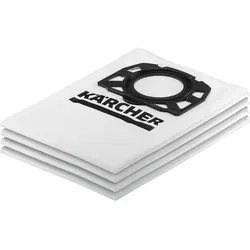 Kärcher Vliesfiltertüten (4er Pack) für Mehrzwecksauger - Extrem reißfeste Vliesfiltertüten für Kärcher Mehrzwecksauger MV4 - MV6 & WD4 - WD6, bieten hohen Staubrückhaltegrad und sorgen für eine effiziente Reinigung.