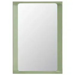 Muuto - Arced Spiegel, 80 x 55 cm, hellgrün