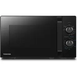 Toshiba MW2-MG20PF(BK)/GE Mikrowellenherd - Mikrowelle mit 800 W, kombiniert Grill- und Aufwärmfunktion für knusprige Ergebnisse, 20 L Kapazität für große Gerichte und 5 Leistungsstufen für vielseitige Kochmöglichkeiten.