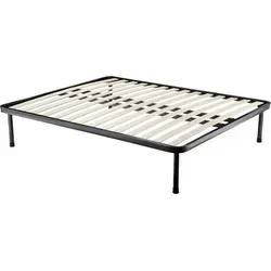 Doppelbettgestell Dabbaspou, orthopädisches Untergestell mit 14 Latten, 120 x 190 cm - Hochwertiges Bettgestell aus 100 % Italien, robust und stabil für erholsamen Schlaf. Ideal für jeden Schlafbereich.