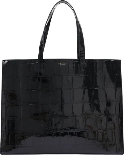 Ted Baker Vivvien Croc Effect Shopper Schultertasche Schwarz - Elegante Schultertasche mit geräumigem Hauptfach, ideal für DIN A4. Hochwertige Verarbeitung aus strapazierfähigem Material – der perfekte Begleiter für den Alltag!
