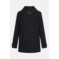 Armor Lux Caban Damen Schwarz Penfret - Hochwertiger Caban von Armor Lux in Schwarz, gefertigt aus dicht gewalktem Woll-Tuch. Mit Reverskragen und praktischen Eingriffstaschen für optimalen Komfort an kalten Tagen.