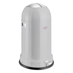 Wesco Kickmaster Classic Line 33L Cool-Grey - Eleganter Mülleimer mit 33L Fassungsvermögen, ideal für die moderne Küche, bietet durch den praktischen Fußtritt eine hygienische Bedienung.