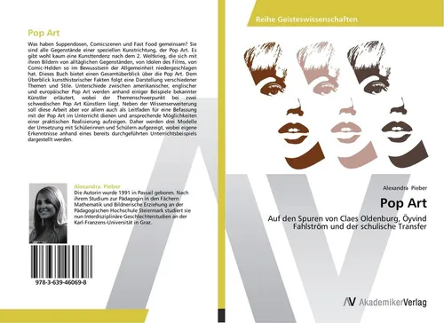 AV Pop Art von Alexandra Pieber (2012) - Fachbuch über Pop Art, bietet tiefgehende Einblicke und Analysen zu zeitgenössischer Kunst und ihren Einflüssen.