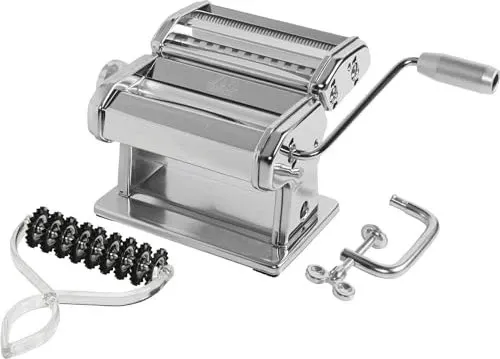 Marcato ATLAS 150 NERA+ Pasta-Wheel NERO - Nudelmaschine für frische Pasta, mit einer hochwertigen Verarbeitung und einstellbarer Teigstärke für perfekte Ergebnisse.